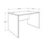 Hanah Home Escritorio de Estudio Blanco con Almacenamiento